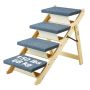 Foldable wooden stairs and ramp for dogs up to 68 kg