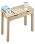 Small desk with drawers, MDF, light wood