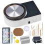 Mini electric ceramic wheel 158 mm, adjustable speed, white