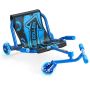Blue scooter with chassis, load capacity 50 kg, from 4 years