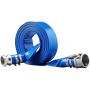 Backwash Pool Hose, 2 in. x 50 ft., Blue, PVC, with Aluminum Camlock Fittings