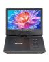 Portable 9-inch DVD player with rechargeable battery and USB/SD support