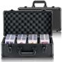 Box with foam dividers for 4 compartments for sports cards