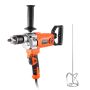 Electric drill mixer 15.89 mm, D handle, 0-750 rpm