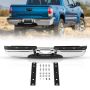 Chromed steel rear bumper with step and lighting, ford F250/F350 1999–2007