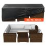 Patio furniture cover, 249x198x81 cm, waterproof, black