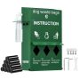 Dog poop bag dispenser with hand wash bottle, lockable holder with 600 bags
