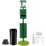 Dog pooper scooper with hand wash bottle, 11.5 gallon, outdoor system