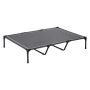 Raised dog bed XL, metal frame, gray, indoor and outdoor
