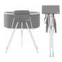 Portable, foldable dog and cat bath, grey