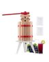 6 L fruit wine press, wooden basket, manual juicer