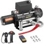 Electric winch 4500 kg, 12 V, steel rope 19.8 m, IP55 resistant
