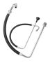 Suction hose and reflux line set, aluminum and rubber