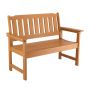 Outdoor bench 128 cm, plastic frame, for 2-3 people, weatherproof