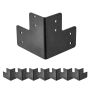 Set of steel corner brackets for workbench, 165 mm, 8 pcs.