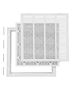 Return air filter grille, powder-coated steel, 51x51 cm, with filter