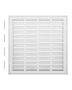 Return air filter grille, steel, 51x51 cm, powder coated, wall-mounted