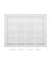Return air grille, steel, 61x46 cm, powder coated, removable filter cover