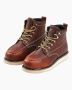 Men's work boots with steel toe, size 9.5, brown, EVA sole