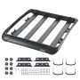 Universal stainless steel roof luggage bag, 48x40x5.6 cm, wind protection, for SUVs