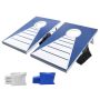 Foldable aluminum corn hole game board 90x60 cm with bean bags