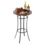 Outdoor round bar table, 60 cm, metal frame, easy to clean