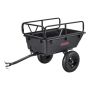 Garden Trailer 10 Cubic Feet, 16 Inch Tires, ATV UTV Towing
