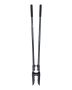 Manual post hole digging tool, carbon steel handle, 57.5 inches