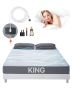 Grounding sheet king size, 95% cotton, silver fiber, gray, with cable and tester