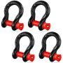 4 pcs. D-shaped clamps, 12.7 mm, with 15.9 mm screw pin, 8 t breaking strength
