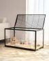 Transparent 37.8x18.5x21.7 inch Hamster and Small Animal Cage with Front Door