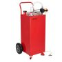 30 Gallon Portable Fuel Tank with Electric Pump, 32 L/min, 2 Casters, 10 Foot Hose