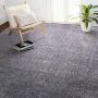 Plush carpet 2.74x3.66 m, blue-gray, non-slip backing