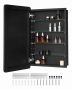 Bathroom Medicine Cabinet with Mirror, Aluminum Frame, 20x30 Inch, 4 Layers Wall Cabinet