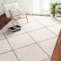 Smuo rug with long plush pile, 1.83x2.74 m, beige, non-slip
