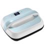 Portable heat press 12x10 inch for sublimation blue-white
