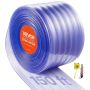 Clear PVC door strips, 45.7 m x 30.5 cm, freezer and warehouse curtains