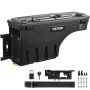 Lockable waterproof ABS truck bed storage box, 20 L, black, dodge ram 1500 2019-2021, driver's side