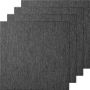 Reusable square carpet tiles 20x20", dark gray, with padding, 20 pcs.