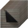 Reusable carpet tiles, 610x610 mm, 24 pcs., dark brown, commercial flooring