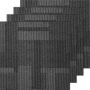 Reusable square carpet tiles, 24x24", gray, 24 pcs.