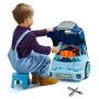 Kids Mechanic Car Repair Toy Engine, 60 Parts, Blue