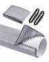 Air conditioner hose cover, 5-5.9 inches, gray, with straps