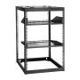 16U open frame network shelf, 585 mm deep, wall or floor mounted