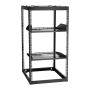 20U open frame server rack, 585 mm deep, wall or floor-standing
