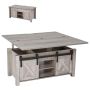 Rustic oak coffee table, 1000 mm