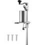 Commercial manual tabletop can opener, adjustable height, screw-mounted