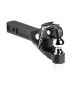 Pintle hitch 2 inch, 16000 lbs, black powder coated, for trailers