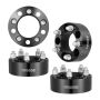 Wheel spacers 2 inches, 5 lugs, black, 4 pcs. jeep and ford