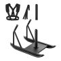 Steel weight sled with handle, black, 25/51 mm discs, for strength training